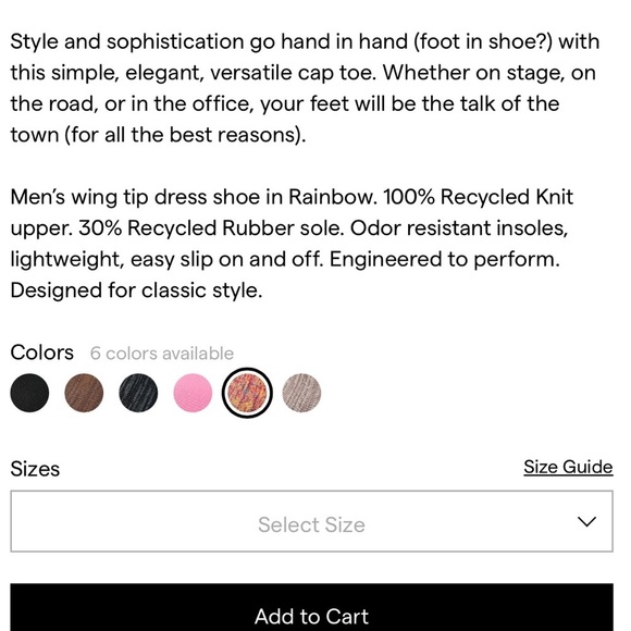 Third Mind “The Fred” Wing Tip shoe • Mens 7.5 - Picture 9 of 10